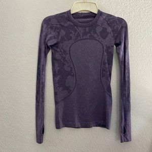 Purple Lululemon Swiftly Tech Ling Sleeve Shirt Small
